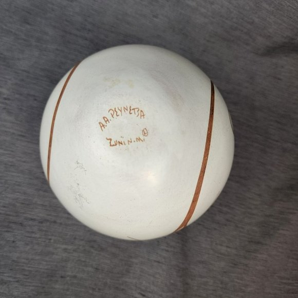 Pueblo Zuni Pottery Lizard Pot Anderson Jaime Avelia Peynetsa New Mexico Vase - Picture 7 of 10